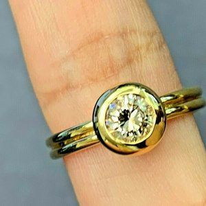 0.45 CTW 14K Gold Diamond Wedding Ring Box & COA